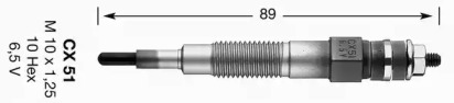 Свеча накаливания NGK 2896